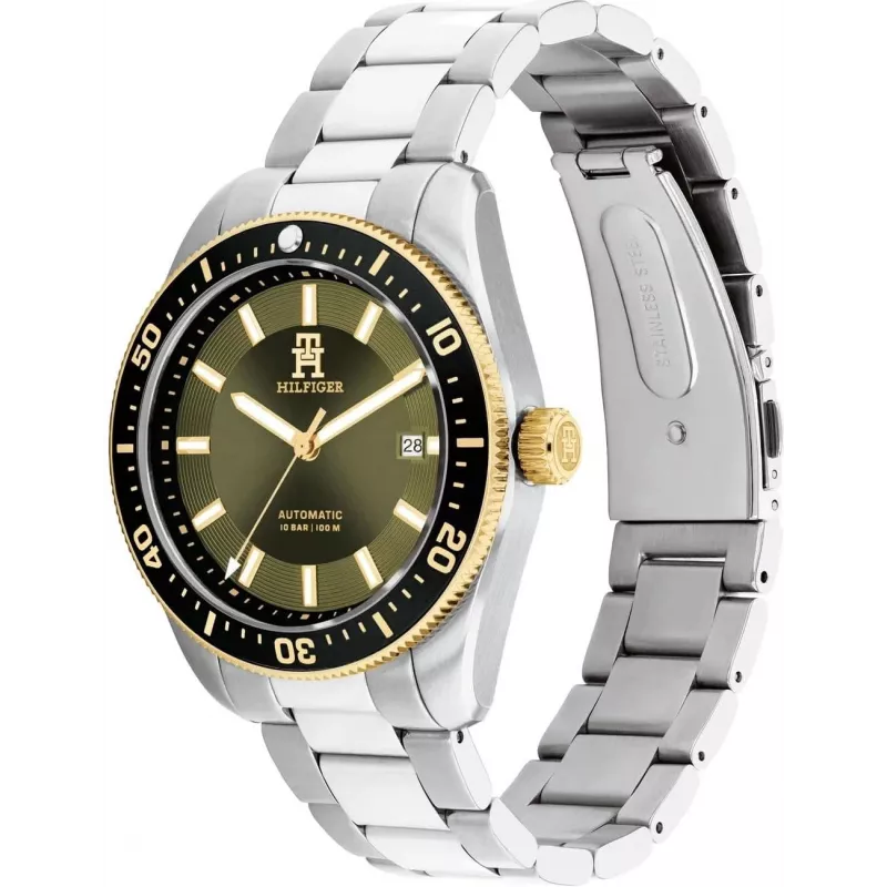 Tommy Hilfiger Men's Decker Quartz Watch 1792155 40mm Blue Dial Stainless Steel