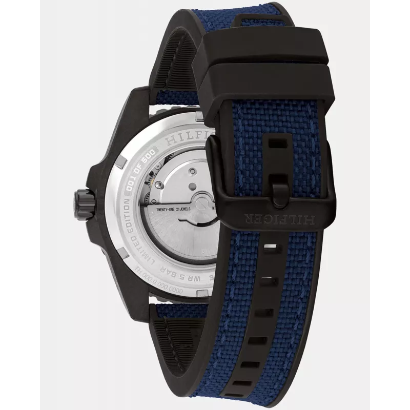 Tommy Hilfiger Men's Decker Quartz Watch 1792160 42mm Stainless Steel Blue Dial