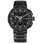 Tommy Hilfiger Men's Decker Quartz Watch 44mm Stainless Steel Blue Dial Brown Leather