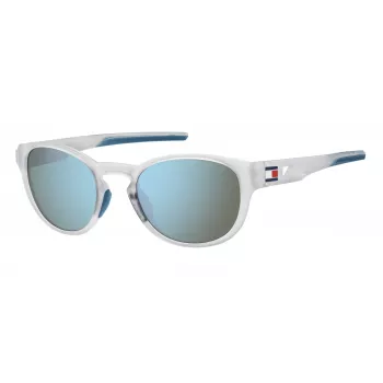 Tommy Hilfiger Men's TH-1912-S-2M4 Rectangular Sunglasses - Black Frame Smoke Grey Lens 54mm