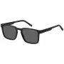 Tommy Hilfiger Men's TH-2088-S-003 Sunglasses - Black Acetate Frame, Grey Polycarbonate Lenses, 55mm