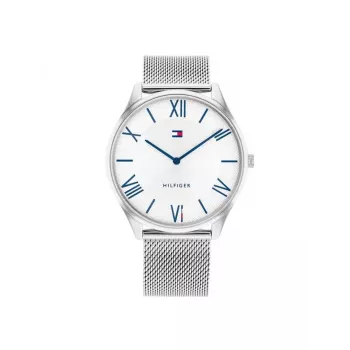 TOMMY HILFIGER Men's Watch 1710512 43mm Blue Dial Brown Leather Strap