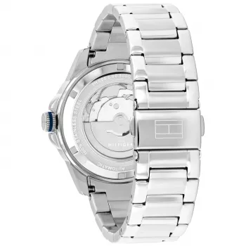 Tommy Hilfiger Men's Watch 1710695 42mm Blue Dial Stainless Steel Mesh