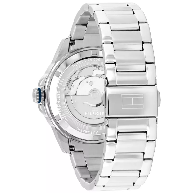 Tommy Hilfiger Men's Watch 1710695 42mm Blue Dial Stainless Steel Mesh