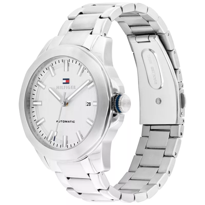 Tommy Hilfiger Men's Watch 1710695 42mm Blue Dial Stainless Steel Mesh