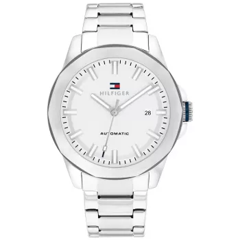 Tommy Hilfiger Men's Watch 1710695 42mm Blue Dial Stainless Steel Mesh