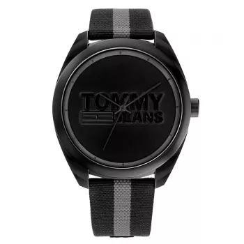 Tommy Hilfiger Men's Watch 1792039 45 mm Blue Dial Brown Leather