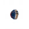 Tommy Hilfiger Men's Watch 1792041 45 mm Blue Dial Brown Leather Strap