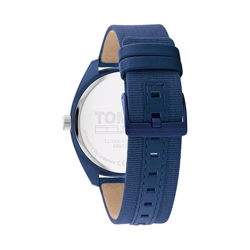 Tommy Hilfiger Men's Watch 1792041 45 mm Blue Dial Brown Leather Strap