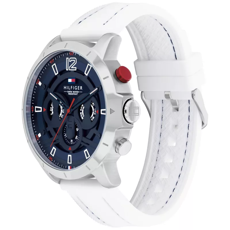 Tommy Hilfiger Men's Watch 1792148 46mm Stainless Steel Blue Dial