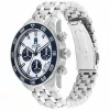 Tommy Hilfiger Men's Watch 1792157 41mm Blue Dial Brown Leather