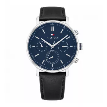 Tommy Hilfiger Men's Watch 2770161 - 44mm Blue Dial Stainless Steel Bracelet