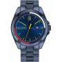 Tommy Hilfiger Men's Watch TH1791689 44mm Blue Dial Brown Leather Strap