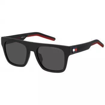 TOMMY HILFIGER TH-1976-S-BLX Men's Sunglasses, Black Frame, Grey Lens, 52/19/145 mm