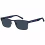 TOMMY HILFIGER TH-2040-S-KU0 Men's Rectangular Sunglasses Havana Acetate Frame Grey Polycarbonate Lenses UV400