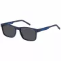 TOMMY HILFIGER TH-2089-S-FLL Men's Sunglasses - Black Acetate Frame with Grey Polycarbonate Lenses - 56/19/145 mm