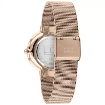 Tommy Hilfiger Women's 1782218 Quartz Analog Watch 35mm Silver Stainless Steel Mesh