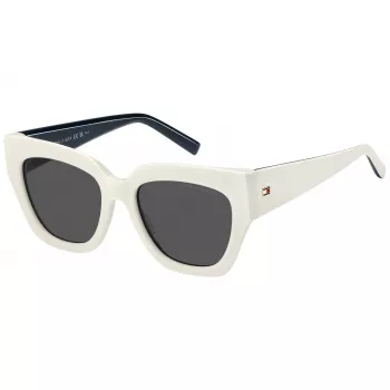 TOMMY HILFIGER Women's Sunglasses TH-2223-S-SZJ Havana Acetate Square Frame Brown Gradient Lens 53/19/140 mm