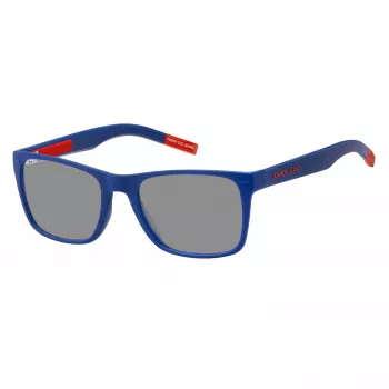 TOMMY JEANS TJ-0045-S-8RU Unisex Sunglasses - Black Frame Grey Lens 52/19/140 mm
