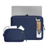 TOMTOC Defender-A13 Laptop Sleeve + 14 Case Set (Navy Blue)