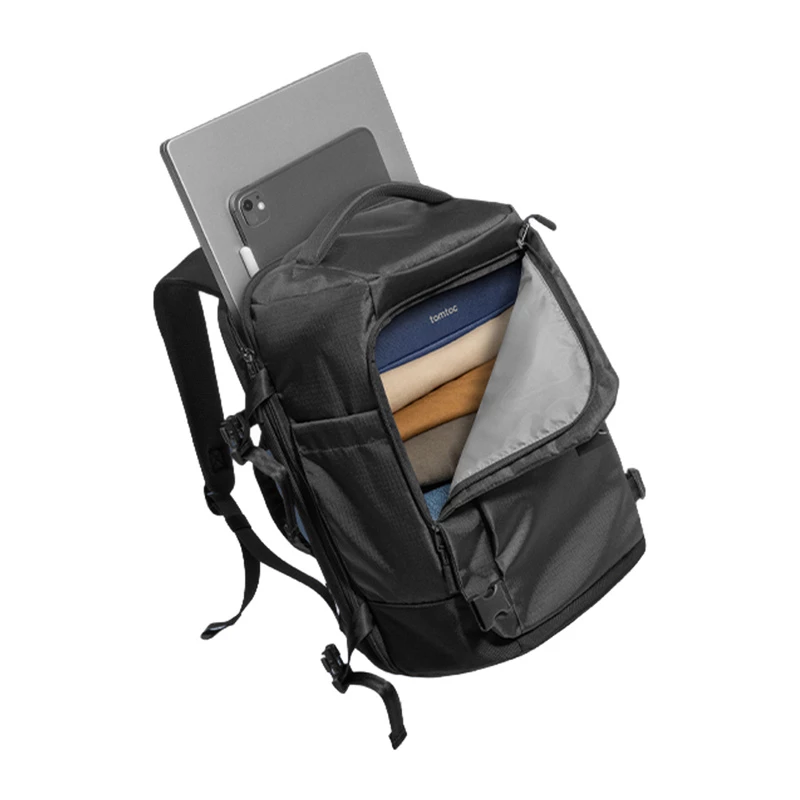 TOMTOC Navigator-T66 Liteway Travel Backpack 28L/15.6 (Black)