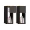 TOP E SHOP GALAX 20/1S Bedside Table, Anthracite/Artisan