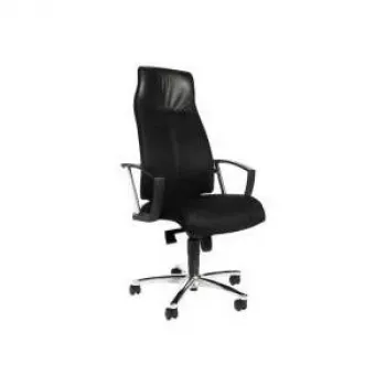 Topstar High Sit up Office Swivel Chair, Black, Fixed A1 Armrests, 480x460x440-520 mm SU39A-BG0