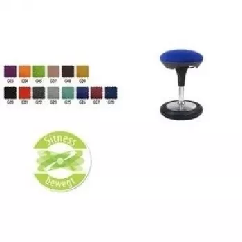 Topstar Sitness 50 Active Sitting Stool, Apple Green, Height-Adjustable, Rubberized Ring Base (SI69 G05)