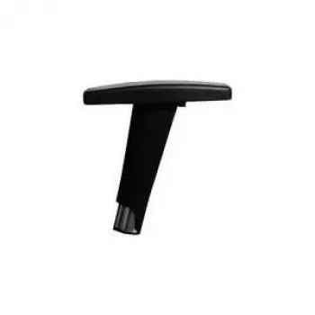 Topstar T2 Height-Adjustable Armrests with Softpad, Black/Chrome, 1 Pair (7090 CHR)