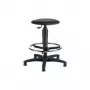Topstar TEC 60 Swivel Stool with Stepless Height Adjustment, Skai Counter Artificial Leather, Black, TÜV Certified 72260 D10T