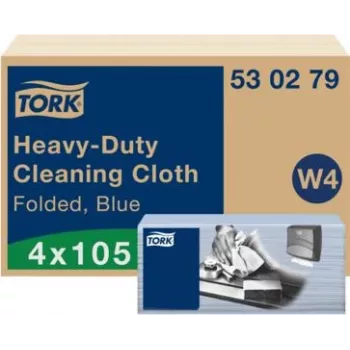 Tork Non-Woven Wiping Cloth 35.5x41.5cm Blue 1-Ply 4x105 Pieces (480121)