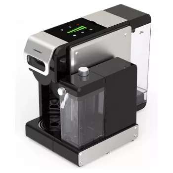 TORNADO TST-550M-GS 7-in-1 Coffee Machine with 15 Bar Pump, 1.8L Water Tank, Milk Frother – Black/Silver