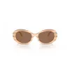 Tory Burch Women's Sunglasses TY7214U318173 Tortoise Acetate Brown Gradient 53mm