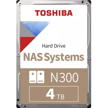 Toshiba N300 NAS 4TB Internal Hard Drive 3.5 inch SATA 6Gb/s 7200RPM 128MB Cache