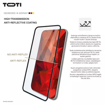 TOTI PREMIUM 3D Tempered Glass Screen Protector Full Cover for Samsung Galaxy S25 Ultra