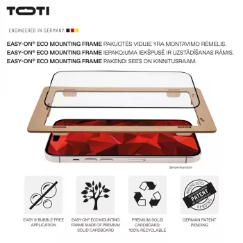 TOTI PREMIUM 3D Tempered Glass Screen Protector Full Cover for Samsung Galaxy S25 Ultra