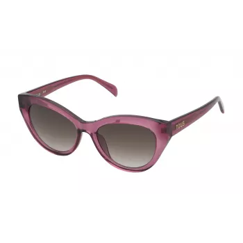TOUS Women's Cat Eye Sunglasses STOB86-540AFD Havana/Brown 54mm
