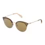 TOUS Women's STO370-59300G Sunglasses - Havana Brown Acetate Frame with Brown Gradient Lenses
