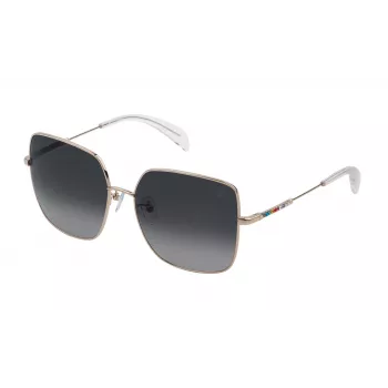 TOUS Women's Sunglasses STO403S580300 - Black Acetate Frame, Grey Polycarbonate Lenses, UV400 Protection, 58mm Lens Width