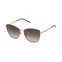 TOUS Women's Sunglasses STO459-5708FC Butterfly/Cat-Eye Havana Brown Acetate Frame Brown Gradient Lens UV400