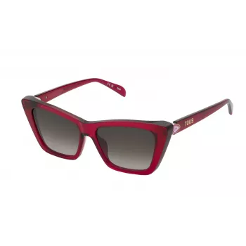 TOUS Women's Sunglasses STOB82S540AFD Brown Havana Acetate Frame Brown Gradient Lens 54/15/135 mm