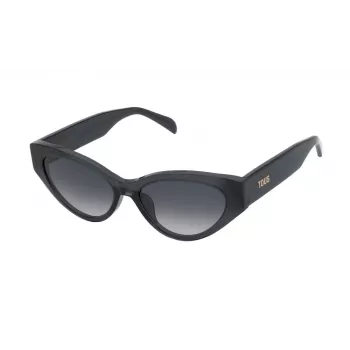 TOUS Women's Sunglasses STOB84-550705 Havana Acetate Butterfly Geometric 55mm