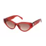 TOUS Women's Sunglasses STOB84V550VC2 Butterfly Havana Acetate Brown Gradient UV400