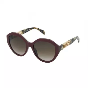 TOUS Women's Sunglasses STOB90-5508LA Havana Acetate Cat Eye 55mm