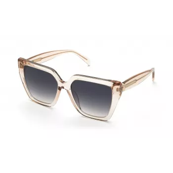 TOUS Women's Sunglasses STOC40-5609TU - Black Rectangular Frame with Grey Gradient Lens - 56/17/140 mm