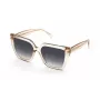 TOUS Women's Sunglasses STOC40-5609TU - Black Rectangular Frame with Grey Gradient Lens - 56/17/140 mm