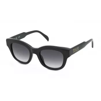 TOUS Women's Sunglasses STOC82-500700 - Black Frame, Grey Tint Lenses, 50/21/140 mm