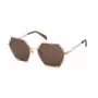 TOUS Women Sunglasses STO445-57300K Brown Havana Geometric Full Rim