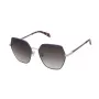 TOUS Women Sunglasses STO461-570E66 Havana Brown Acetate Full Rim Modified Square