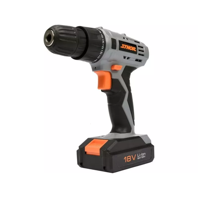 TOYA Sthor 78983 Corded Impact Drill 780 W, 13 mm Keyed Chuck, 0-3000 RPM, Hammer Function, Soft Grip, with Auxiliary Handle and Depth Stop